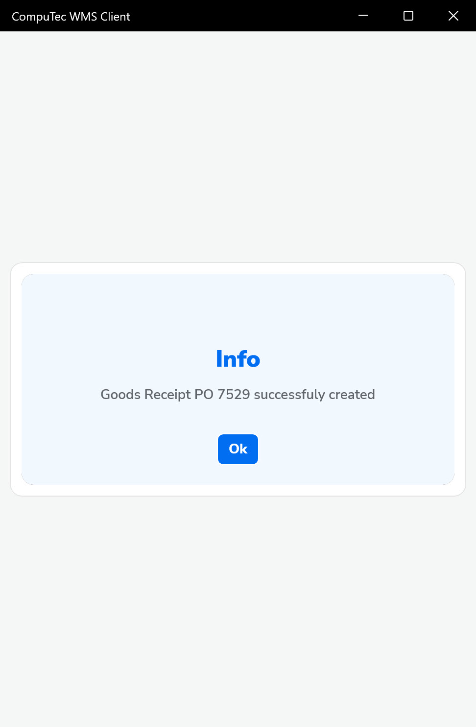 Info Message