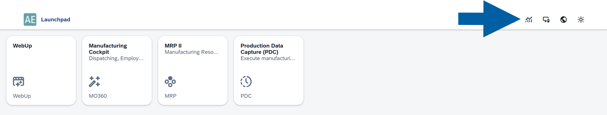 screen showing accessing analyics