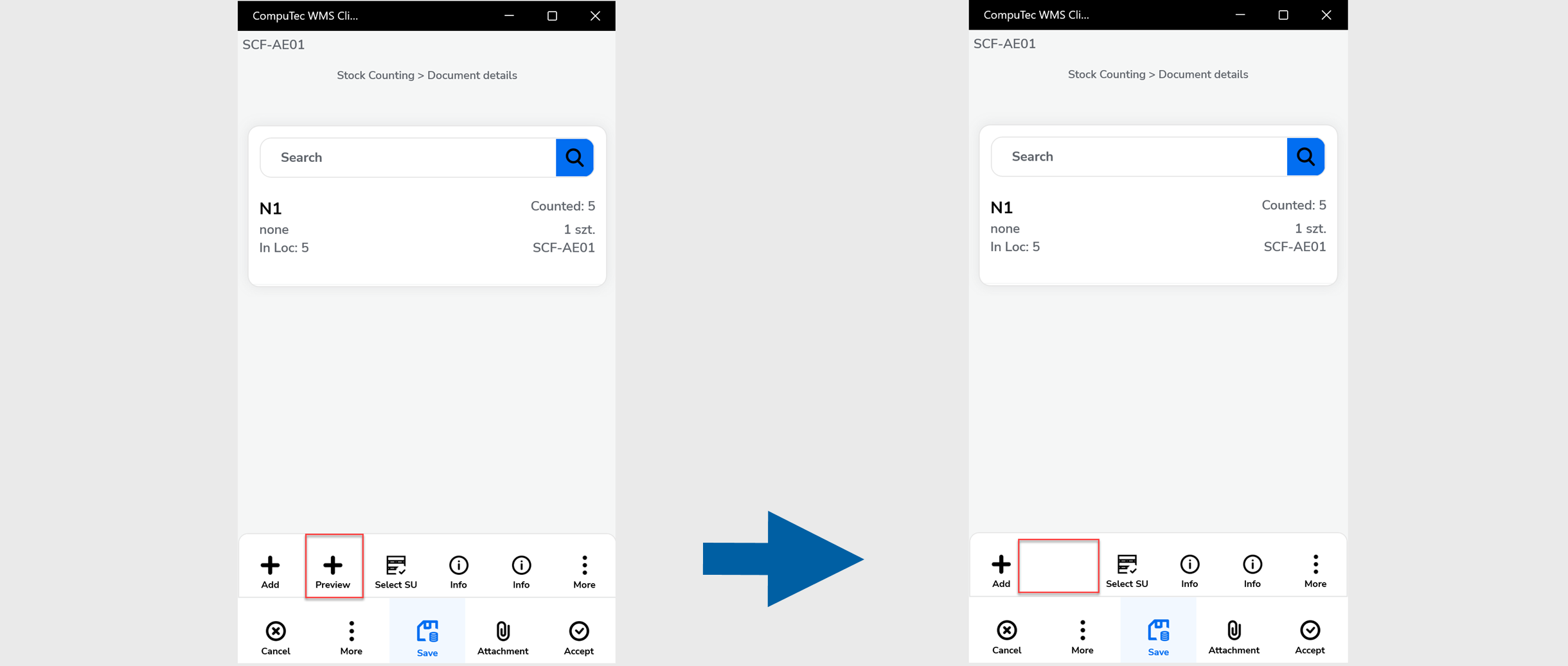 Hide preview button