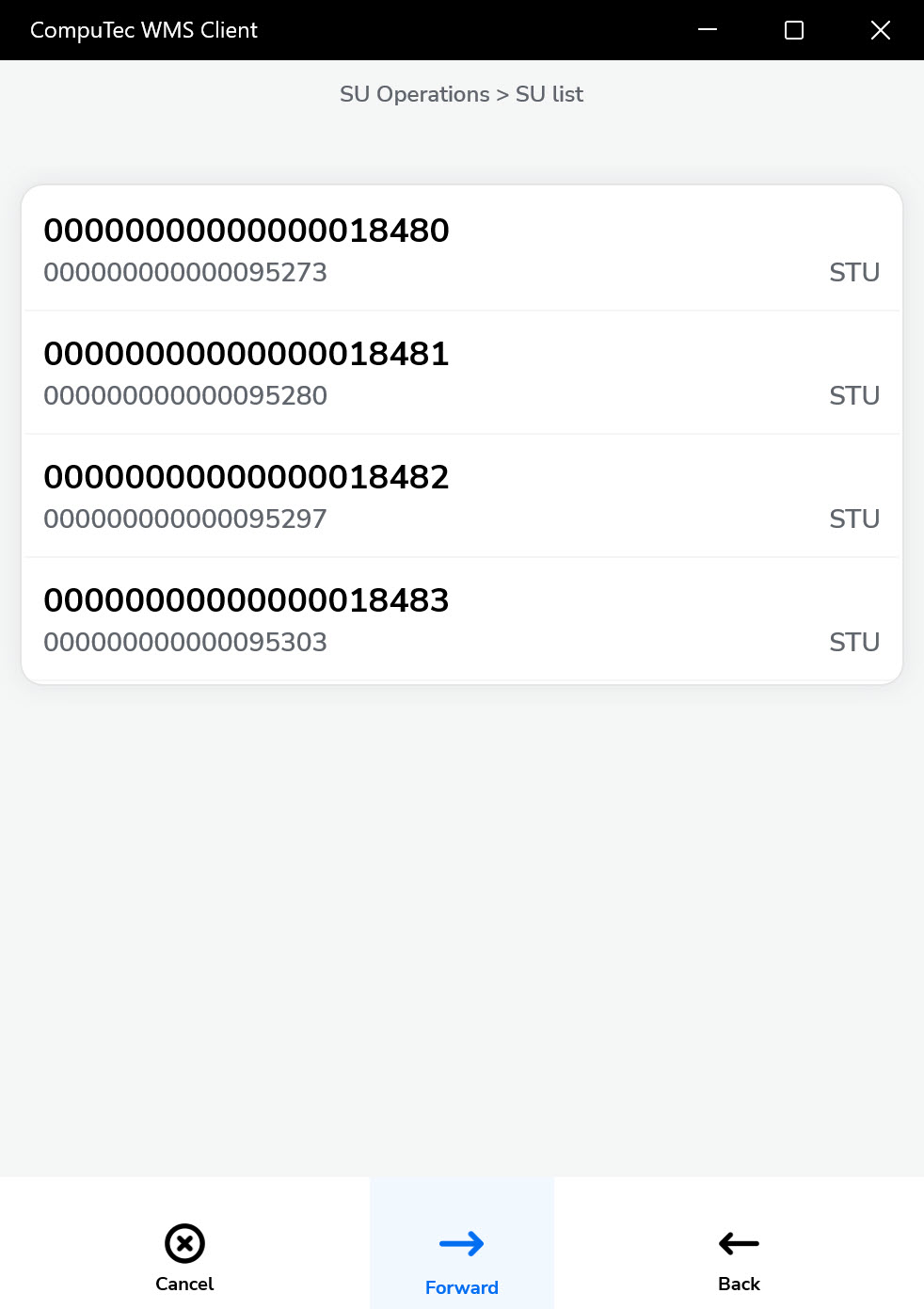 SU list